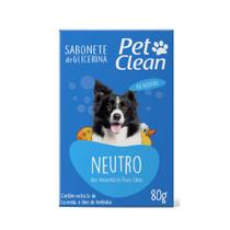 Sabonete Glicerina Pet Clean 3 Sabores Para Cães E Gatos 80g