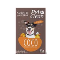 Sabonete Glicerina Pet Clean Coco Para Cães E Gatos 80g