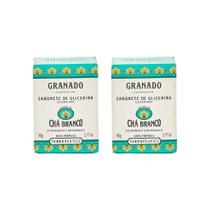 Sabonete Granado 90G Glicerina Cha Branco-Kit C/2Un