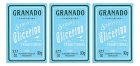 Sabonete Granado 90g Glicerina Tradicional-kit C/3un Sabonete Granado 90g Glicerina Tradicional-kit C/3un