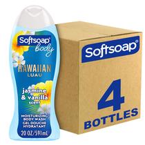 Sabonete hidratante para lavagem corporal, luau havaiano, 600 ml, pacote com 4 Sabonete hidratante para lavagem corporal, luau havaiano, 600 ml, pacote com 4