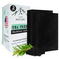 Sabonete iHeart All Natural Charcoal Tea Tree com óleo de hortelã