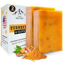 Sabonete iHeart Nature Turmeric Clove orgânico para manchas escuras de 4 onças Sabonete iHeart Nature Turmeric Clove orgânico para manchas escuras de 4 onças