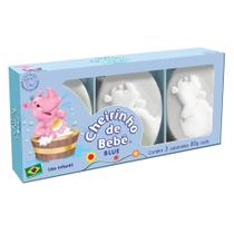 Sabonete Infantil Cheirinho De Bebe Blue 3 Unidades