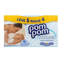 Sabonete Infantil Pom Pom Hidratante Leve 5 Pague 4 80g cada
