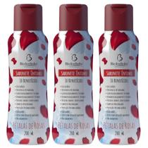 Sabonete Íntimo 10 Beneficíos Pétalas De Rosas kit 3x 200ml Bioinstinto