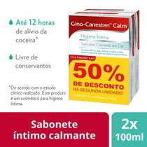 Sabonete Íntimo em Gel Gino-Canesten Calm - Kit Promocional 2 Unidades