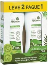Sabonete Intimo feminino Cia da Natureza de 210ml Kit Oleo Coco