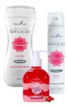 Sabonete Íntimo Morango + Desodorante Sensação Sexy Morango e Chantilly + Gel Hidrante Corporal Sensação Sweet Girl Sabonete Íntimo Morango + Desodorante Sensação Sexy Morango e Chantilly + Gel Hidrante Corporal Sensação Sweet Girl