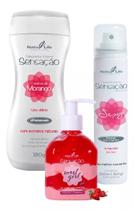 Sabonete Íntimo Morango + Desodorante Sensação Sexy Morango e Chantilly + Gel Hidrante Corporal Sensação Sweet Girl Sabonete Íntimo Morango + Desodorante Sensação Sexy Morango e Chantilly + Gel Hidrante Corporal Sensação Sweet Girl