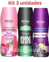 Sabonete intimo rhenuks kit 3 unidades