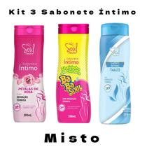 Sabonete Intimo Soul Fragrâncias Talco, Pétala de Rosa e BabaSoul