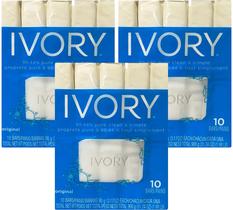 Sabonete Ivory Original, barra de 90 g, pacote com 30