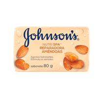 Sabonete Johnson Nutri SPA Reparadora Amêndoas 80g - Embalagem com 12 Unidades