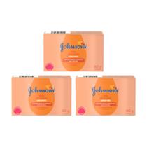 Sabonete Johnsons Baby Glicerinado 80g - Kit C/ 3un