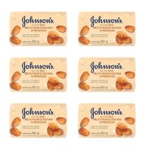 Sabonete Johnsons Nutri Spa Reparadora Amêndoas 80g Kit 6 un