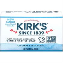 Sabonete Kirk's Castile Coco Castile Bar Original 120 ml (pacote com 2)