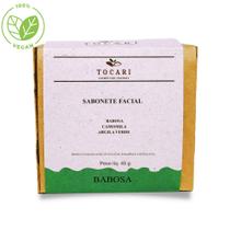 Sabonete Limpeza Facial Babosa Vegano Hipoalergênico 45g - Tocari Cosméticos Veganos