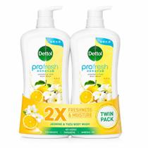 Sabonete Líquido Antibacteriano Dettol ProFresh Jasmim e Yuzu 1800g Kit com 2 Unidades