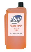 Sabonete Líquido Antibacteriano Dial Professional Gold - 1L (8 Unidades)