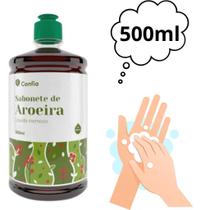 Sabonete Líquido Aroeira Cremoso Proteção Natural Ação 500ml PH Neutro Confia Biomátika