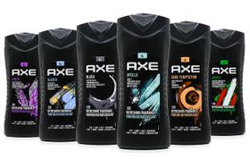 Sabonete líquido AXE 12h, fragrância refrescante 3 em 1, 400 ml, 6 aromas