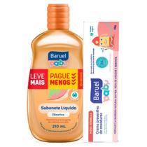 Sabonete Líquido Baruel Baby Glicerina 210ml e Creme Preventivo de Assaduras Baruel Baby 45g