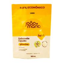 Sabonete Líquido Bebê João e Maria Glicerina Refil 180ml Sabonete Líquido Bebê João e Maria Glicerina Refil 180ml