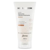 Sabonete Líquido Coco Esfoliante Hidraderm Farmax 180ml