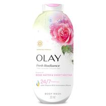 Sabonete Líquido Corporal Olay Fresh Radiance Água de Rosas 650 ml