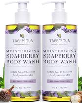 Sabonete líquido da árvore à banheira para pele sensível à lavanda com manteiga de karité Sabonete líquido da árvore à banheira para pele sensível à lavanda com manteiga de karité