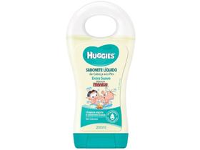 Sabonete Líquido Da Cabeça aos Pés 200ml - Turma da Mônica Huggies Sabonete Líquido Da Cabeça aos Pés 200ml - Turma da Mônica Huggies