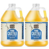 Sabonete líquido de castela BAMBU AND BIRCH, sem perfume, 3,78 L, orgânico