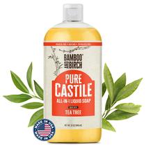 Sabonete líquido de castela BAMBU AND BIRCH Tea Tree 946mL orgânico