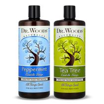 Sabonete líquido de castela Dr. Woods Pure Tea Tree 960 ml, pacote com 2