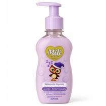 Sabonete líquido de glicerina Lavanda Mili Love & Care Premium 200 ml Zero Lágrimas, Zero Sulfato, Z