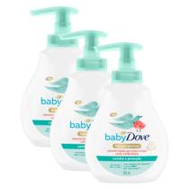 Sabonete Líquido Dove Baby Calêndula Carinho e Proteção 200ml Kit com três unidades