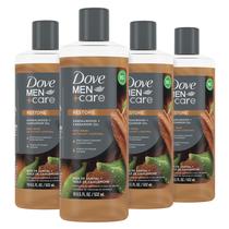 Sabonete líquido DOVE MEN + CARE Óleo de sândalo e cardamomo 532 ml, pacote com 4 unidades