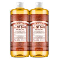 Sabonete líquido Dr. Bronner's Magic Soap Eucalyptus 946mL, pacote com 2 Sabonete líquido Dr. Bronner's Magic Soap Eucalyptus 946mL, pacote com 2