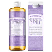 Sabonete Líquido Dr. Bronner's Pure-Castile Lavanda - 946ml + Refil