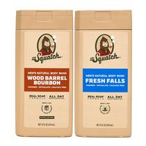 Sabonete Líquido Dr. Squatch Wood Barrel Bourbon + Fresh Falls - 2 Unidades de 400ml