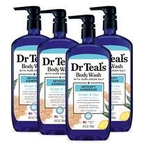Sabonete líquido Dr. Teal's Detoxify & Energize Ginger & Clay 720mlX4