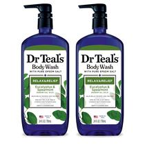 Sabonete líquido Dr. Teal's Relax & Relief com eucalipto e hortelã 720 ml (pacote com 2)