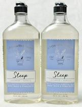 Sabonete líquido e espuma de banho Bath & Body Works Aromaterapy SLEEP Lavender + Vanilla 300 ml (pacote com 2)