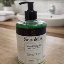Sabonete Líquido Erva Doce 500ml Mãos Corpo Rosto Hidratante Limpeza Suave Uso Diário Aroma Refrescante Verde