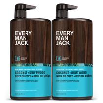 Sabonete líquido Every Man Jack Coconut + Driftwood 1L (pacote com 2) Sabonete líquido Every Man Jack Coconut + Driftwood 1L (pacote com 2)
