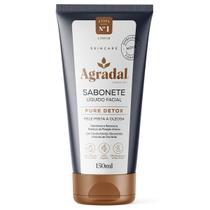 Sabonete Líquido Facial Detox Carvão Ativado Agradal 150ml
