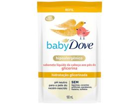 Sabonete Líquido Glicerina Baby Dove Hidratação Glicerinada 180ml Refil