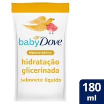 Sabonete Líquido Glicerina Baby Dove Hidratação Glicerinada 180ml Refil