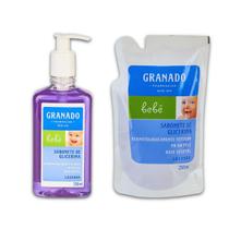 Sabonete Líquido Granado Bebê Glicerin Lavanda 250ml + Refil